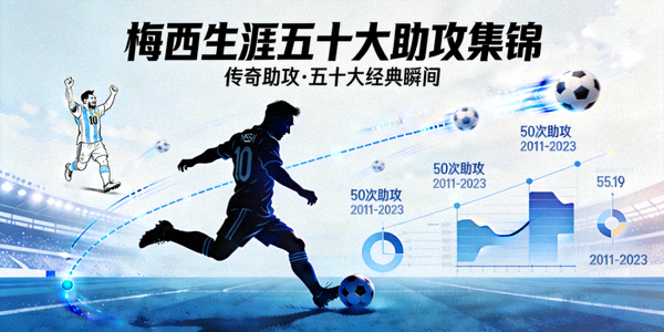 梅西生涯五十大助攻集锦封面